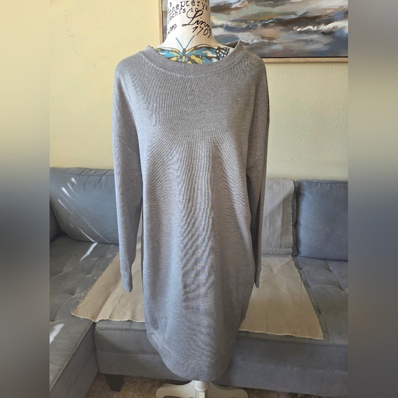NWOT GAP Sweatshirt Dress - Gray - Size S - Picture 2 of 4
